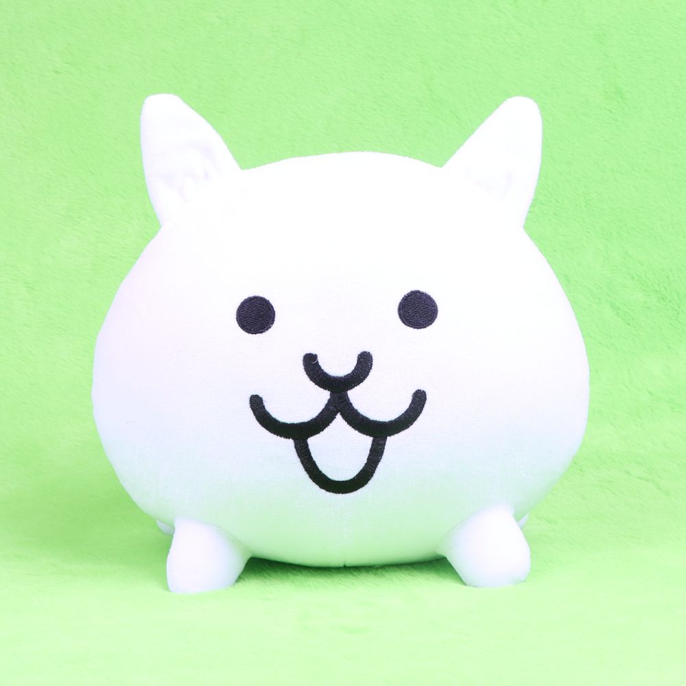 20cm The Battle Cats Plush Toy White Neko Cat Soft Toy Cartoon Anime Figure Plush Stuffed Animal Toy Peluche Gift Toy for Kids