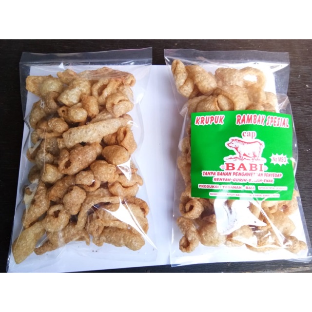 

Cap Babi Kerupuk Rambak Spesial 200gr