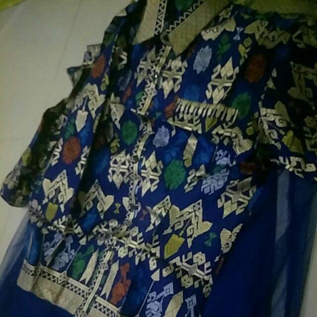 Qnunbatik Gamis Batik Anak Perempuan Muslim Jodha Prodo