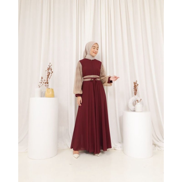 48. Anika Dress by Gamaleea ghaisani hijab / Dress mewah / Dress elegan