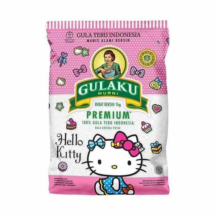 Gula Pasir GULAKU Premium 1 kg - Kemasan Hello Kitty