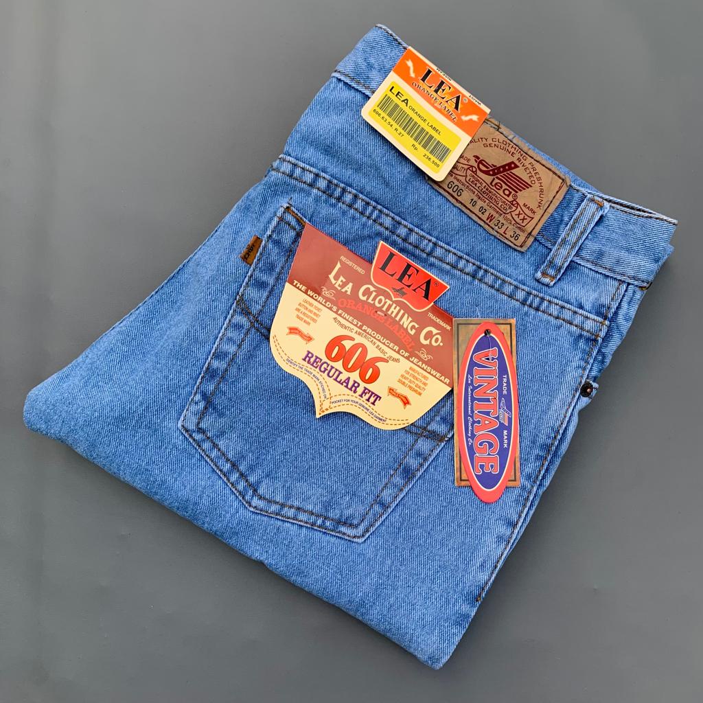 Celana Jeans Panjang Pria /Celana Jeans Pria Standar Lea 606