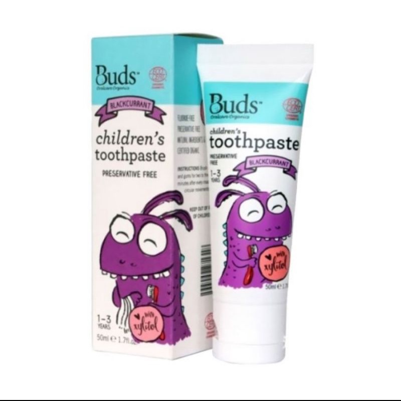 Buds Children's Tootpaste Blackcurant (1-3 year)