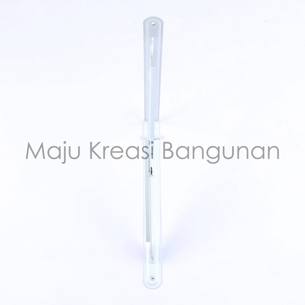 Siku Rak Lipat SOLIGEN 20cm x 20 cm 30cm x 30 cm Folding Shelf Bracket Ambalan Meja Besi Putih