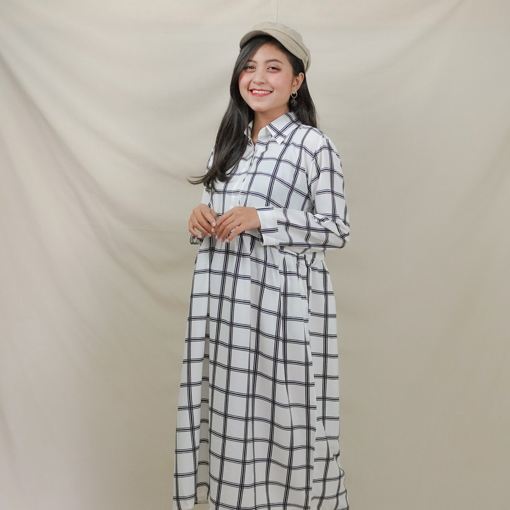 Tunik Kotak//tunik//baju wanita//kotak kotak//jokowi kotak kotak