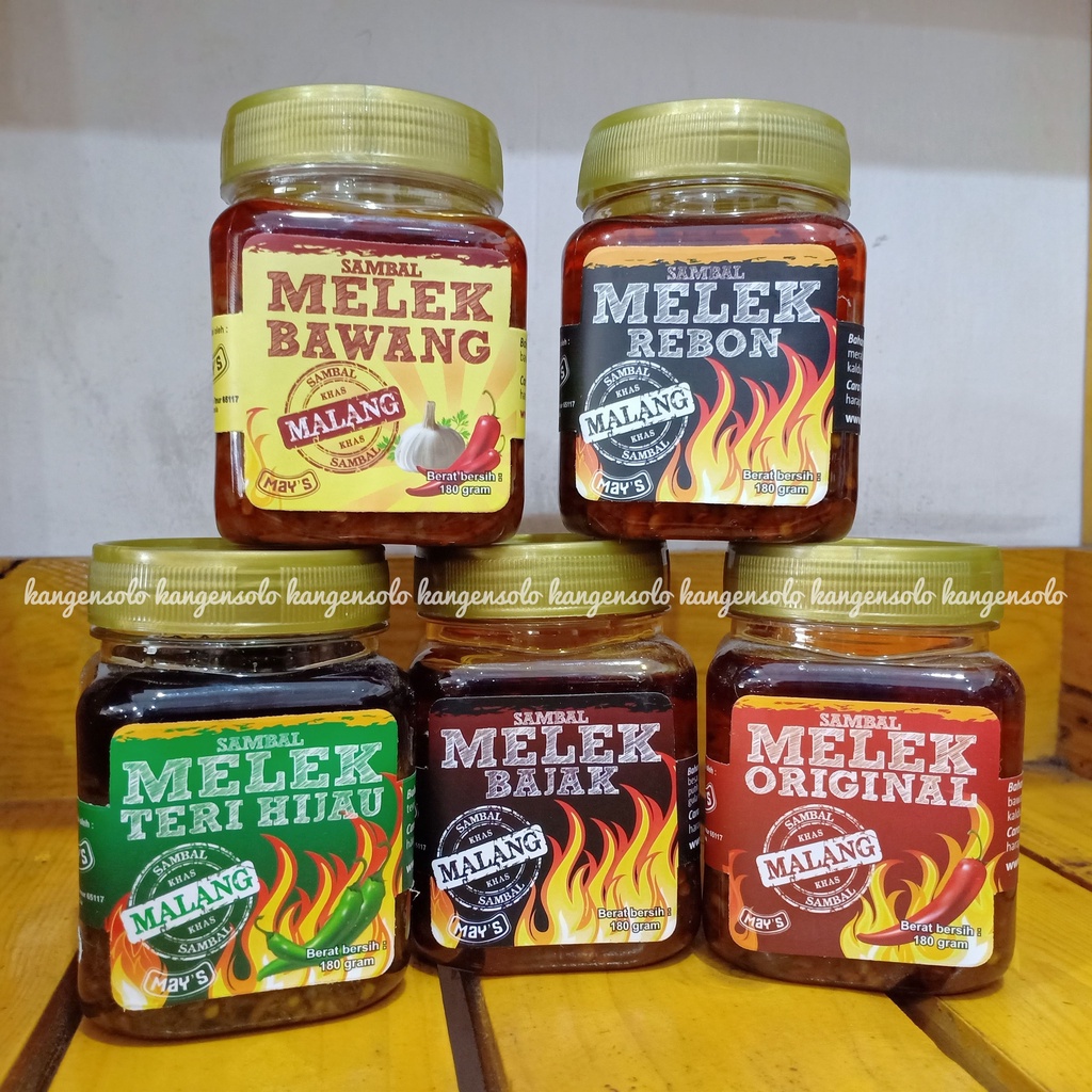 

Sambal MELEK Sambel Khas Malang Sambal Aneka Rasa 180gram SIAP SAJI PEDAS NAMPOL