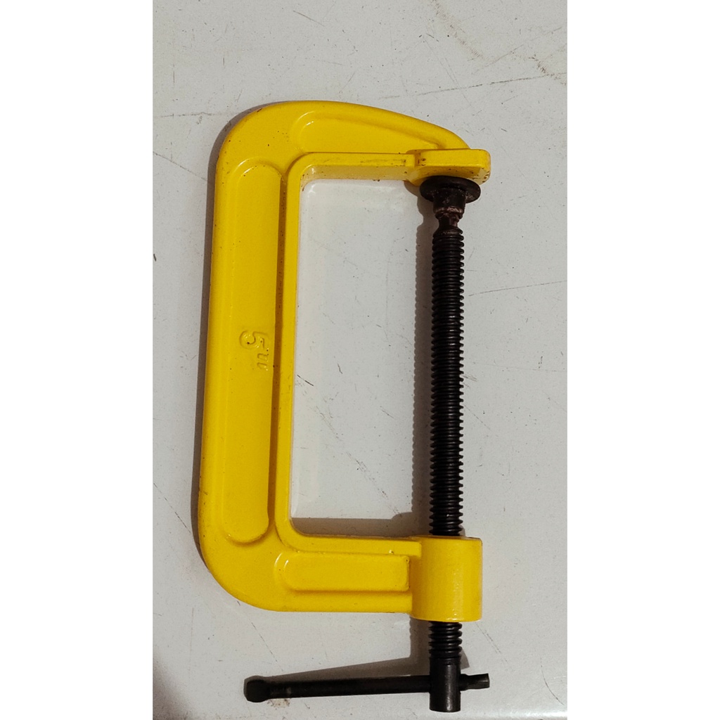 terlaris !!CATOK C 5 INCI G CLAMP 5 INCI CETOK G 5DIM KLEM JEPIT LAS KLEM C CLAMP 5IN PENJEPIT BESI 125MM