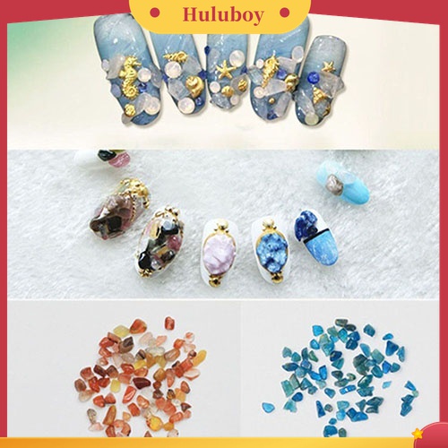 Huluboy Huluboy♡ 12 Warna / Set Batu Kuarsa Berlian Imitasi Bahan Akrilik Untuk Dekorasi Nail Art