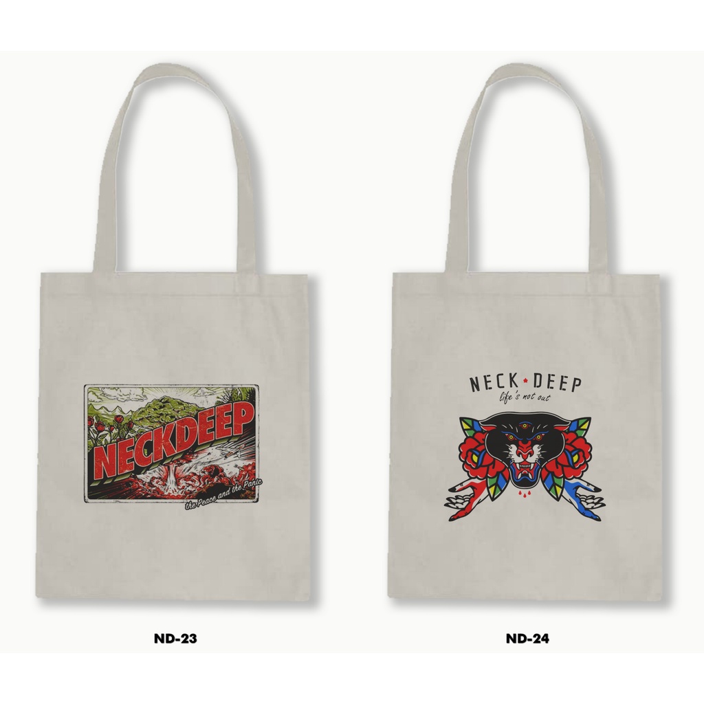 TOTE BAG RESLETING - NECK DEEP 02