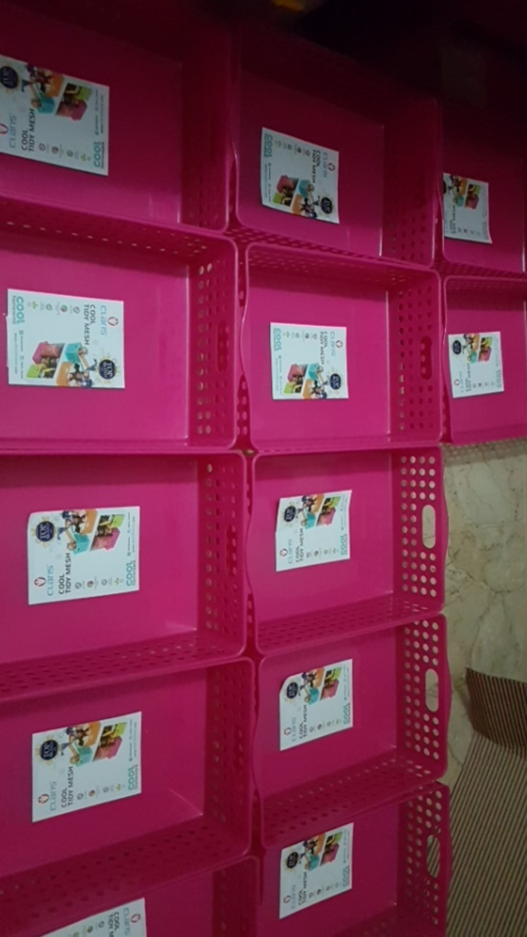 Claris Paket Isi 3 Pc Keranjang Penyimpanan Serbaguna - Tidy Mesh 0558