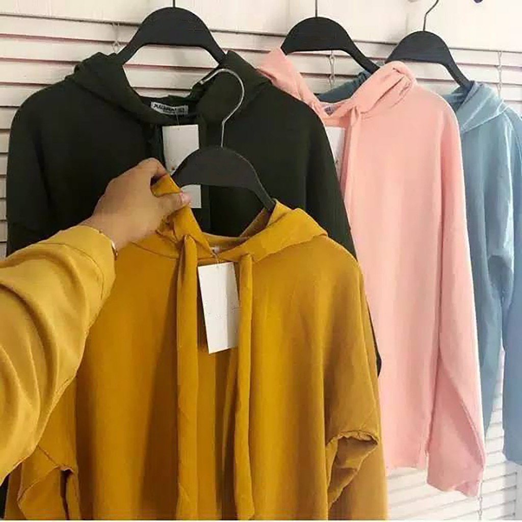 Sweater polos - sweater - sweater babyterry - fashion wanita - fit to L