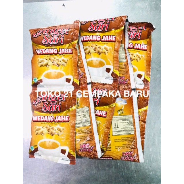 

Anget Sari Rasa WEDANG JAHE 1 renceng isi 10 sachet | Murah Promo