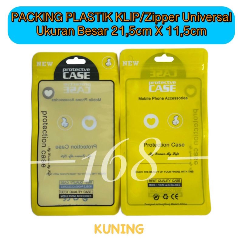 [100Pcs] Plastik Klip Packing Fashion Case Hp Softcase Silikon Hp Plastik Klip Fashion Handphone Ukuran Besar