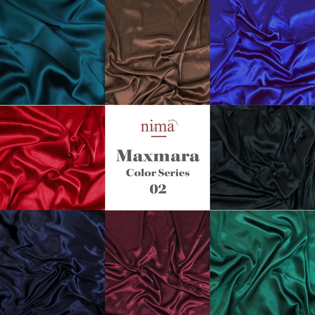 1 Roll Kain Satin Silk / Sateen Sutra Charmuse Premium (lebar 150cm)