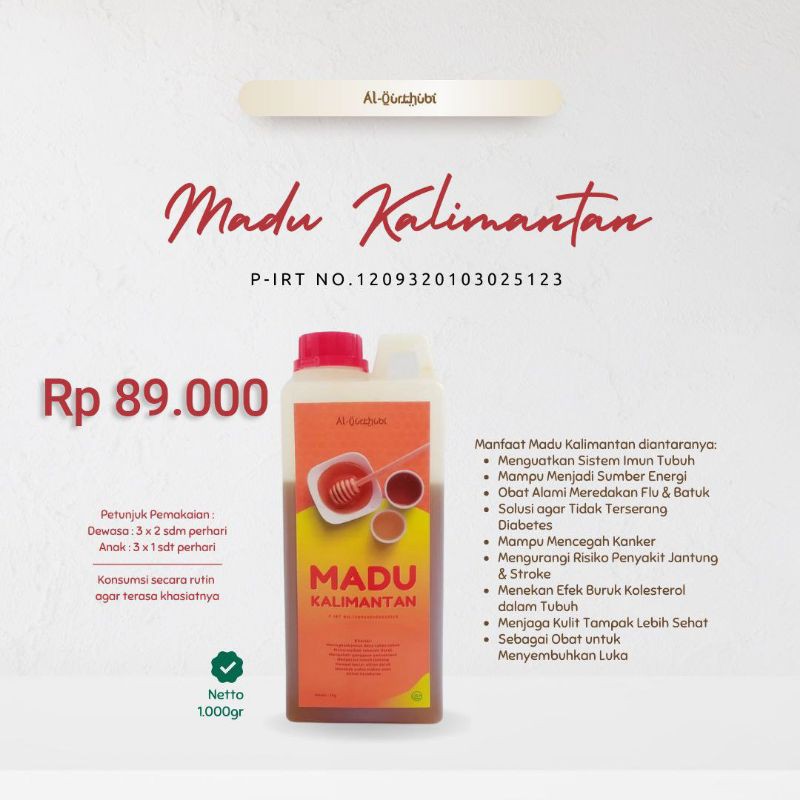 

MADU KALIMANTAN - BY AL QUTHUBI NETTO 1000GRAM