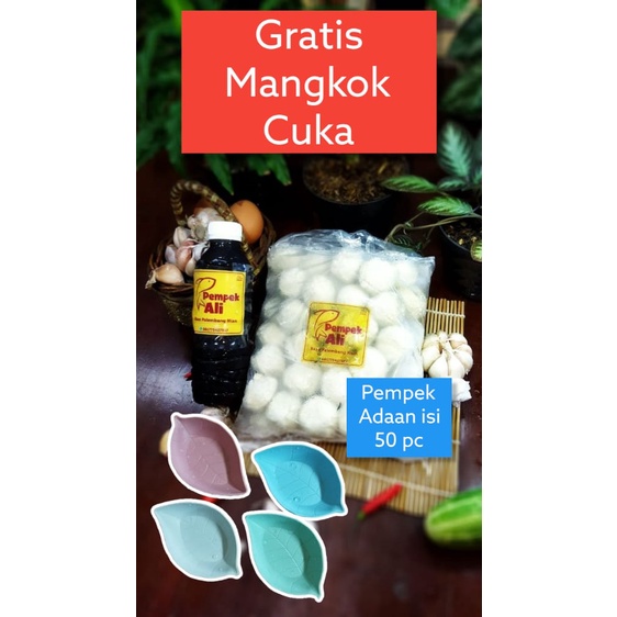 

Pempek Ali Ikan Asli Empek-empek Varian Adaan 50pcs Frozen Oleh-oleh Palembang