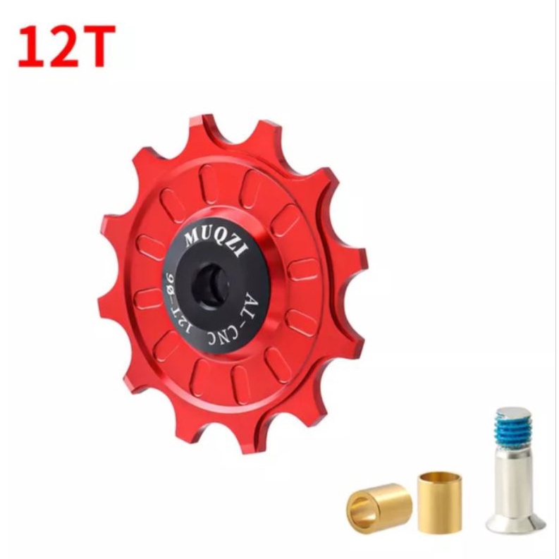 Muqzi Pulley RD Ceramic 12T Wheel Guide Pullay Ceramic 12T RD Sepeda