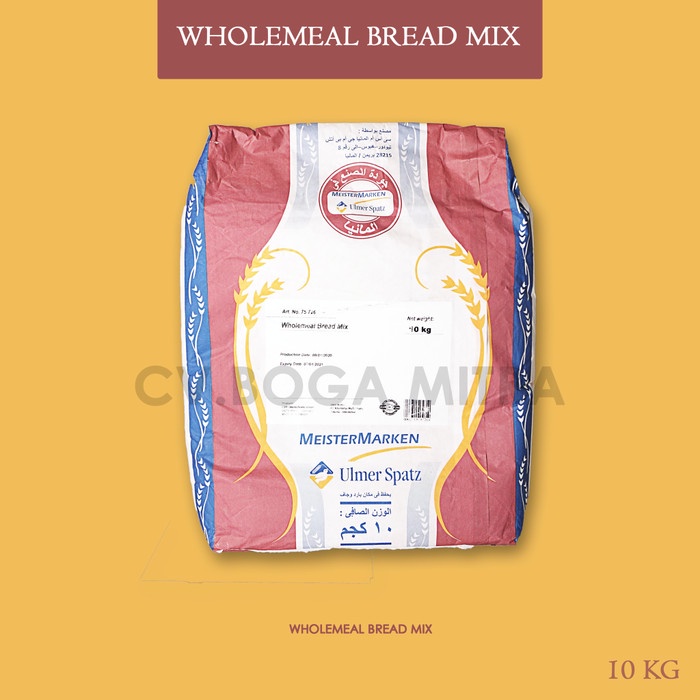 

BISA COD TEPUNG ROTI - WHOLEMEAL BREAD MIX - ( ECERAN ) 1 KG - 1 KG