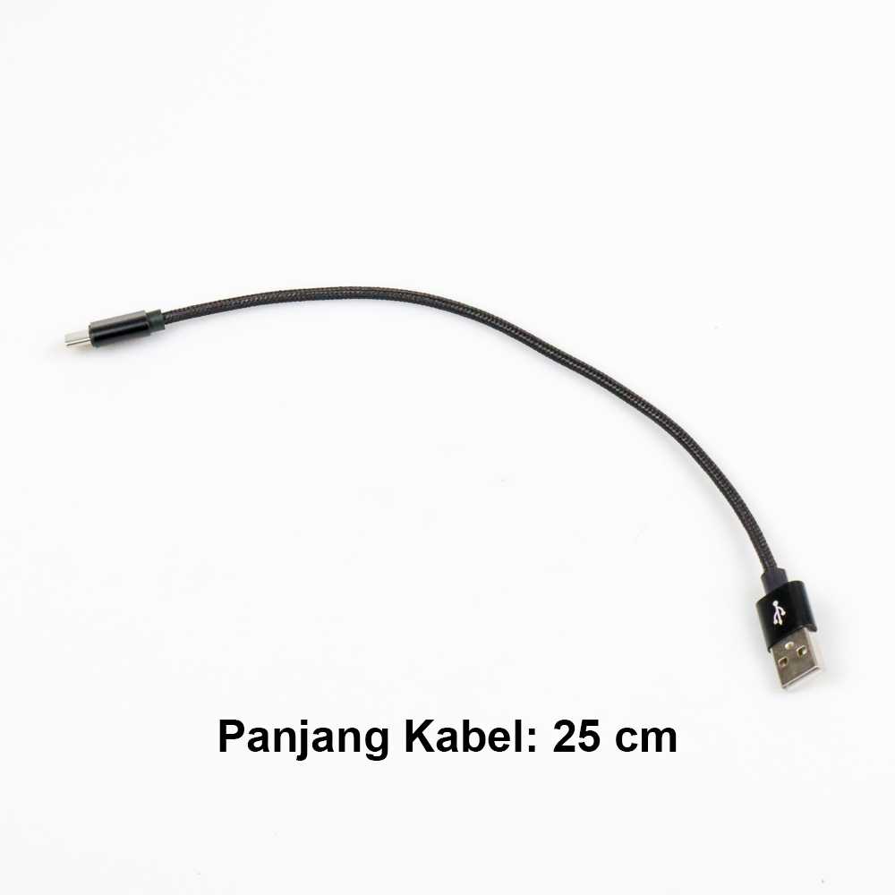 (100% BARANG ORI) Dragon Line Kabel USB Type C 25 cm - AV140