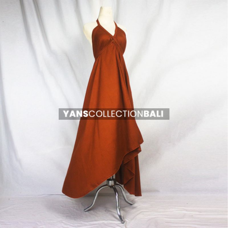 Maxi Dress Piramid BALI-Tembaga polos