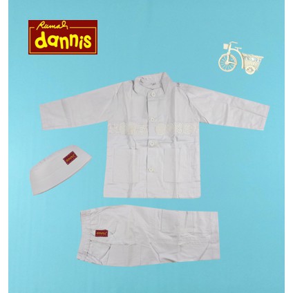 DANNIS IKHRAM ANAK laki-laki (koko putih untuk anak laki-laki)