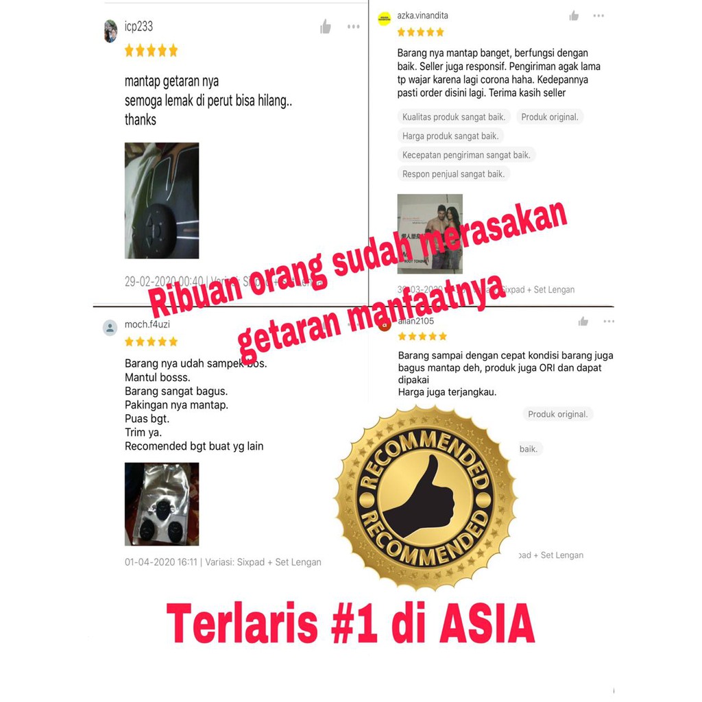 Kualitas Ori Bakar Lemak Perut Tubuh Ideal Sixpack Sixpad Bodyfit Training Gear Abs Stimulator | Pembentuk Otot