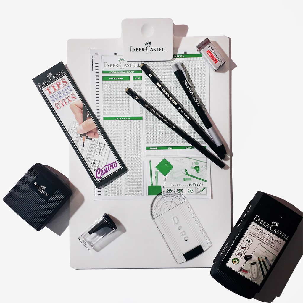 

PAKET UJIAN FABER CASTLE DENGAN PAPAN ACRYLIC