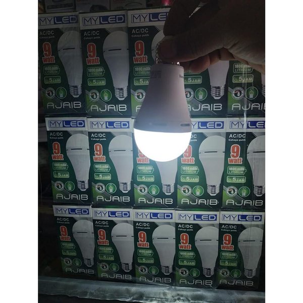 Lampu Emergency SMD LED 9 12 15 18 Watt MY LED Ajaib II SMD Emergency Lamp menyala otomatis tahan lama hemat energi