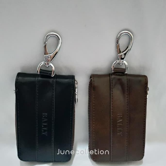 Kualitas Terbaik Gantungan Kunci mobil Dompet Stnk Branded Bally Kulit Import Quality CUCI GUDANG