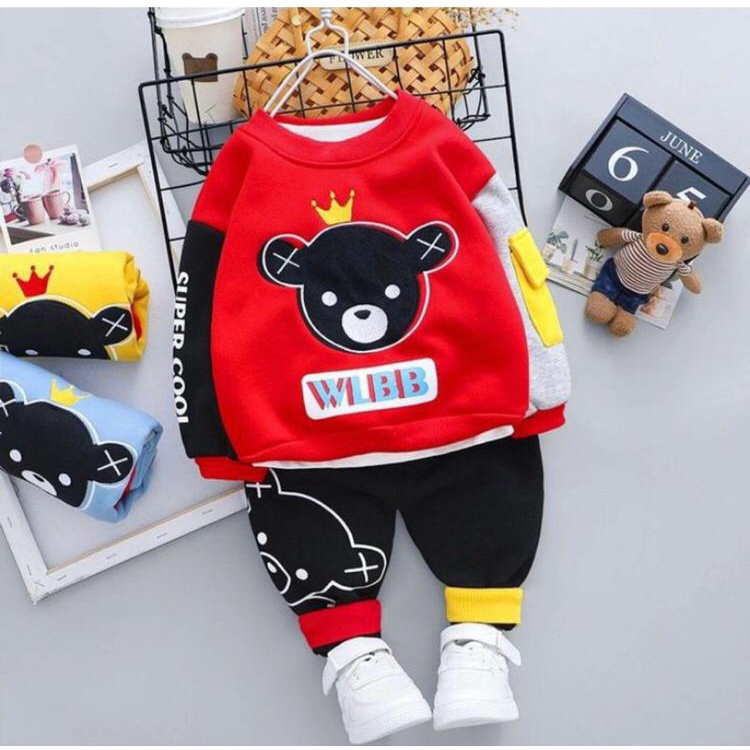 TERMURAH/ COD/ FREE ONGKIR/ SETELAN SWEATER BAYI ANAK MOTIF BEAR WLBB SIZE 1-5 TAHUN BAHAN BABYTERRY TERBARU TERLARIS/ SETELAN SWEATER BAYI ANAK LAKI-LAKI/ SETELAN SWEATER BAYI ANAK PEREMPUAN/ SETELAN SWEATER BAYI ANAK COWO/ SETELAN SWEATER BAYI ANAK CEWE