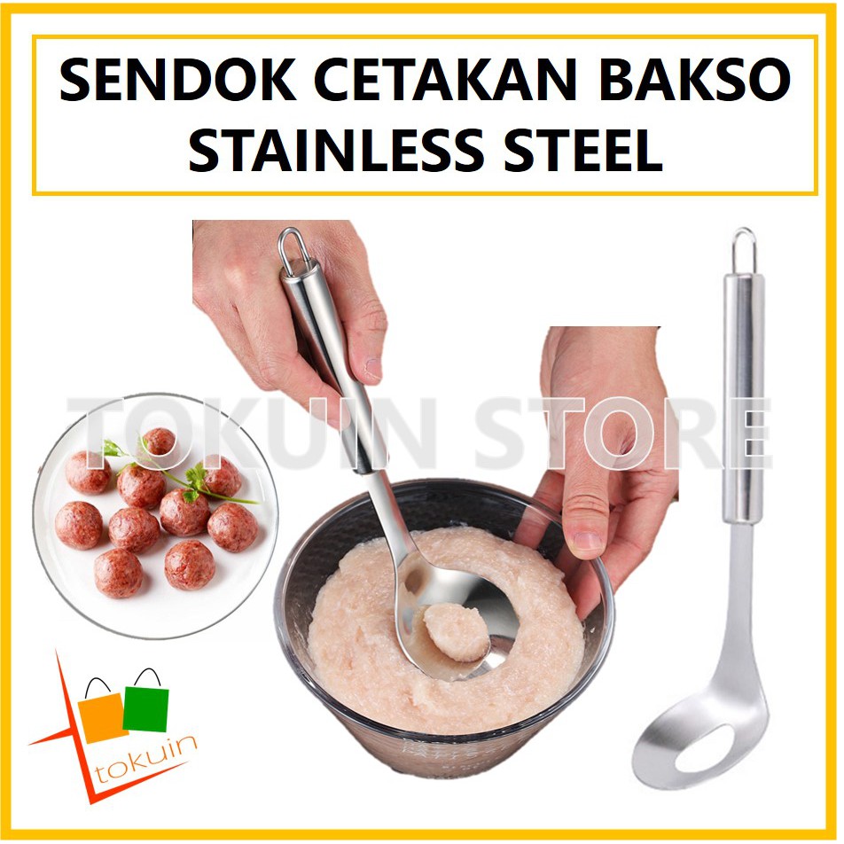 Sendok Cetakan Bakso Cetakan Bakso Stainless Cetakan Bakwan Pentol Baso Bulat Meatball Maker