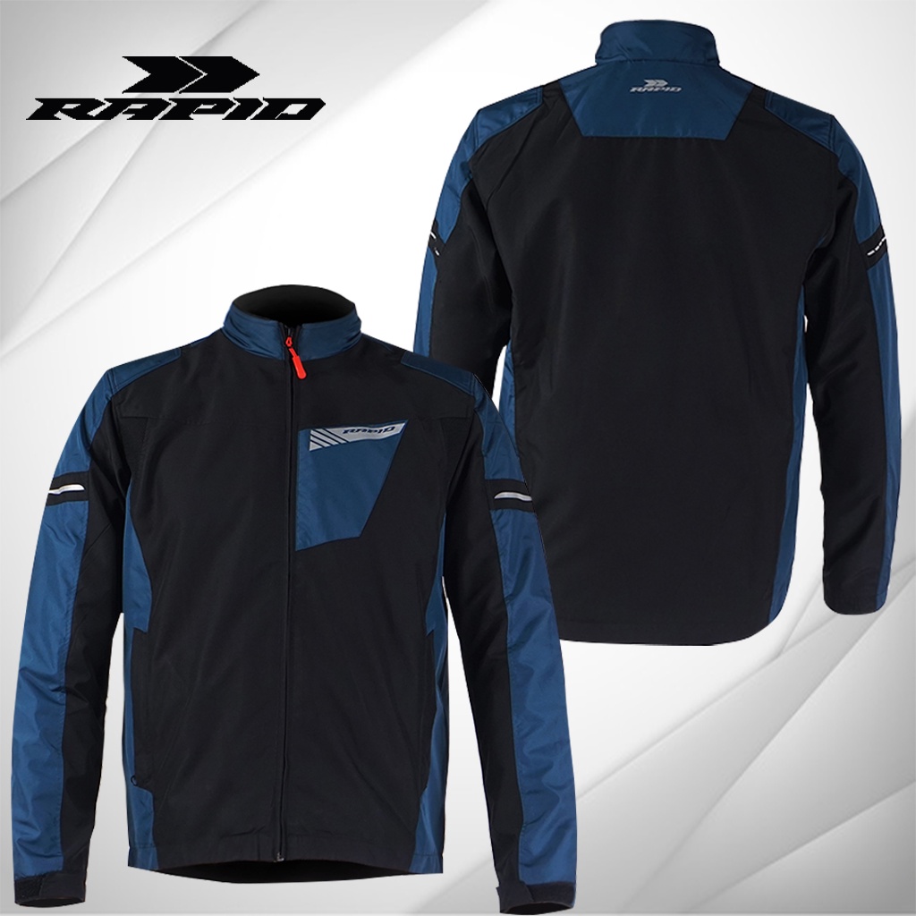 Jaket motor riding RAPID RAPTOR pria parasit premium jacket reflektif