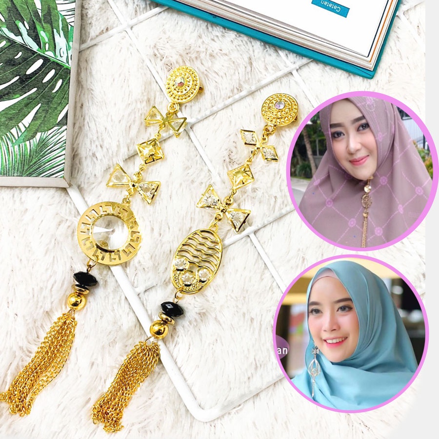 Bros Dagu Hijab Jurai Gold - Bros Hijab Wanita Muslim