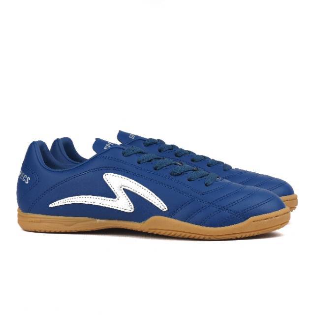 Sepatu Futsal Specs Porto IN Navy Blue Silver Original 400801