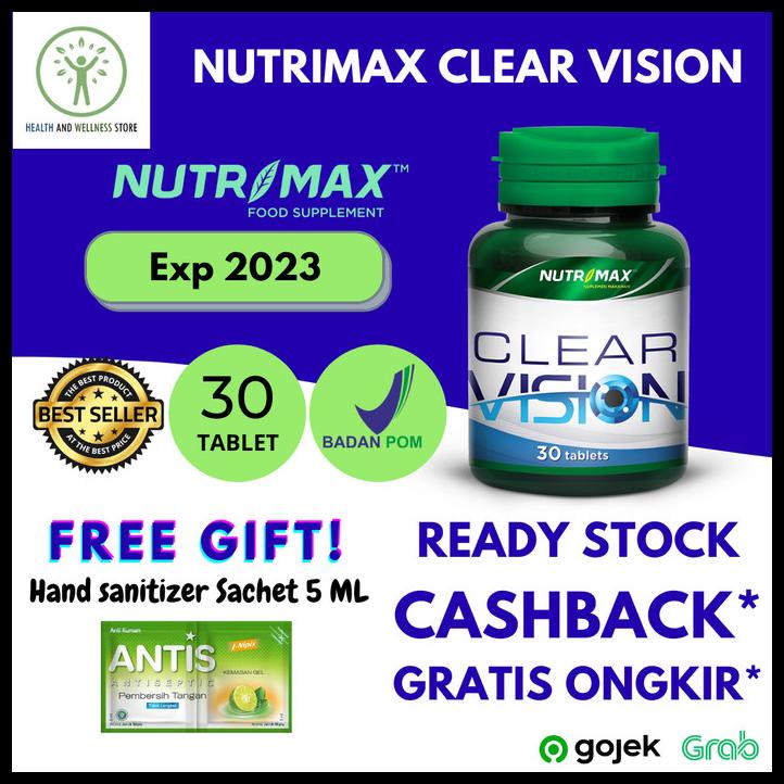 Nutrimax Clear Vision Eyebright Herb 30 Tablet Vitamin Mata