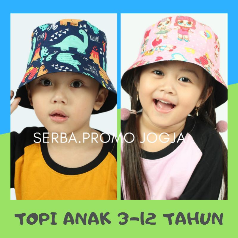 Topi Anak Visor Bucket Karakter | BUCKET HAT ANAK Murah | TOPI VISOR CORONA