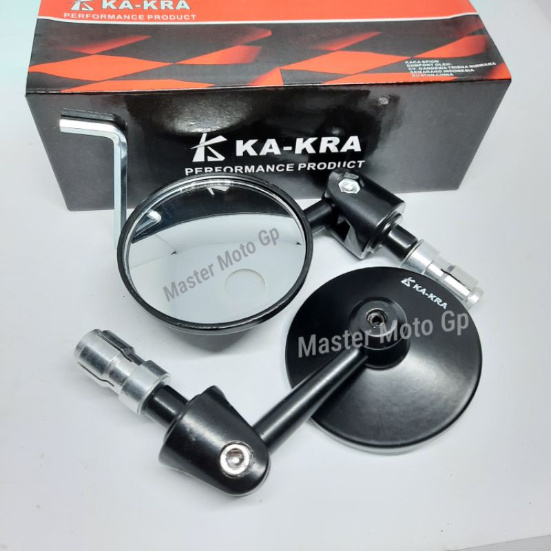 Spion jalu bulat flexible kaca cembung Spion Bar end Tracker Ka-kra kaca putih