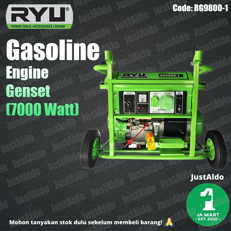Mesin Genset RG9800-1 7000 Watt Ryu Generator