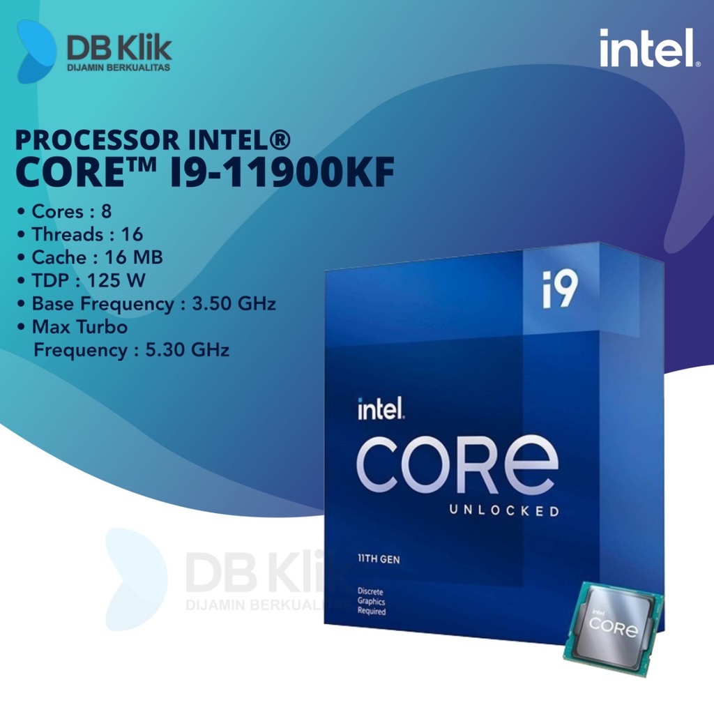 Processor Intel Core I9-11900KF Box 3.5GHz LGA1200 - Intel I9 11900KF