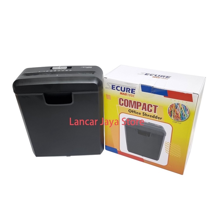 Office Strip Cut Paper Shredder Secure Maxi 10SC Penghancur Kertas 10 SC