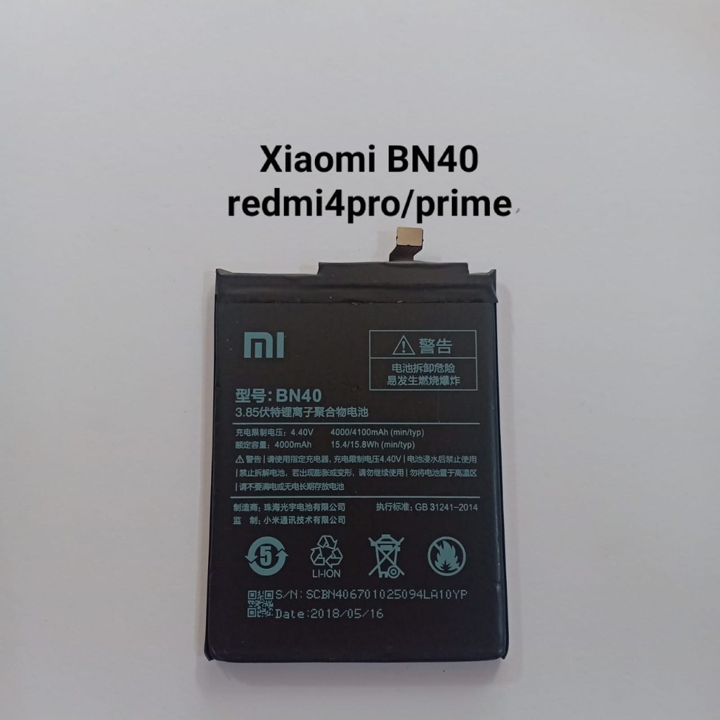 Baterai Xiaomi Redmi4 pro Redmi 4 Prime BN40 Original