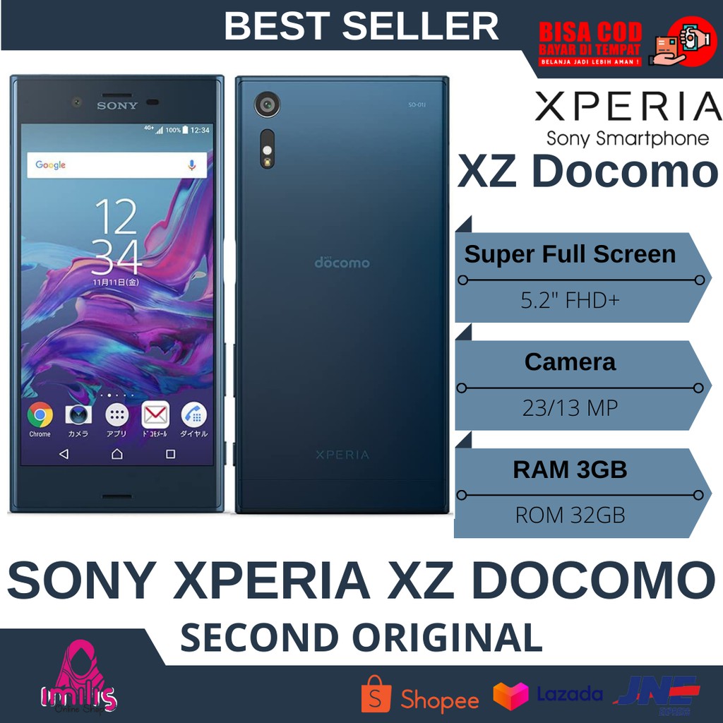 SONY XPERIA XZ DOCOMO RAM3GB/32GBROM 4G LTE - SECOND 100% ORIGINAL