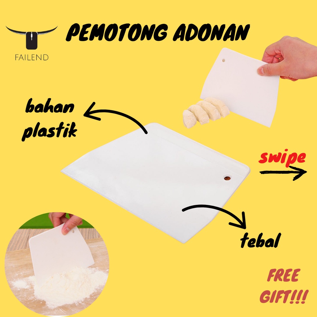 Alat Pemotong Adonan Roti Bahan Plastik Berkualitas