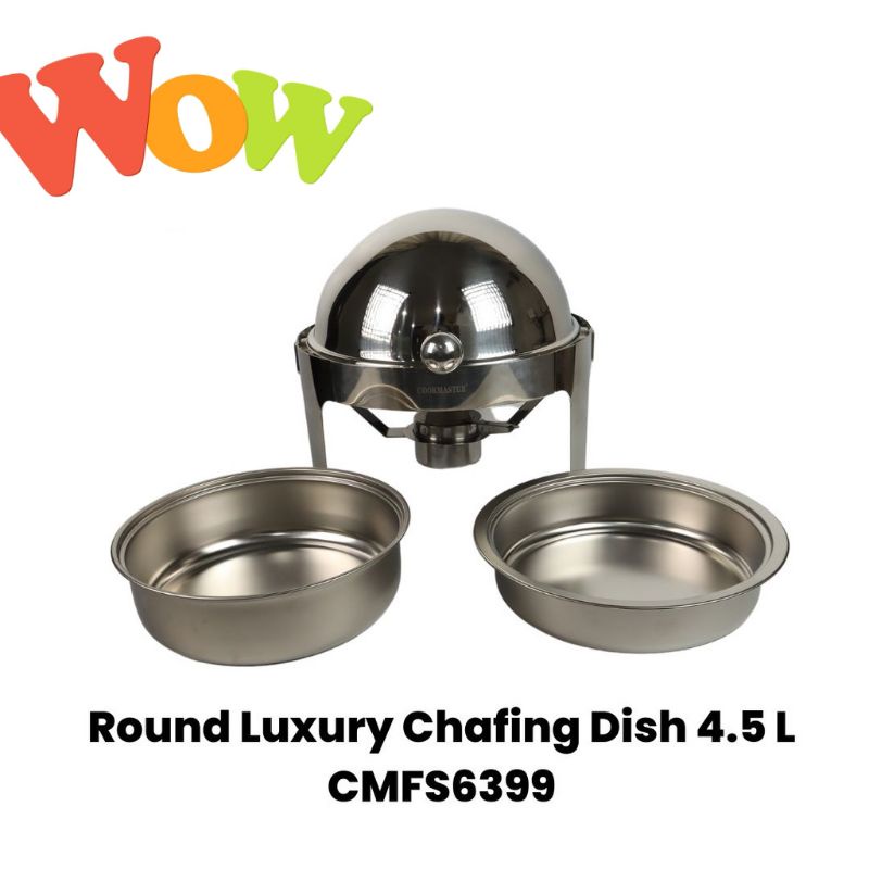 COOKMASTER Rount Luxury Chafing Dish / Food Warmer 4.5 L - CMFS6399