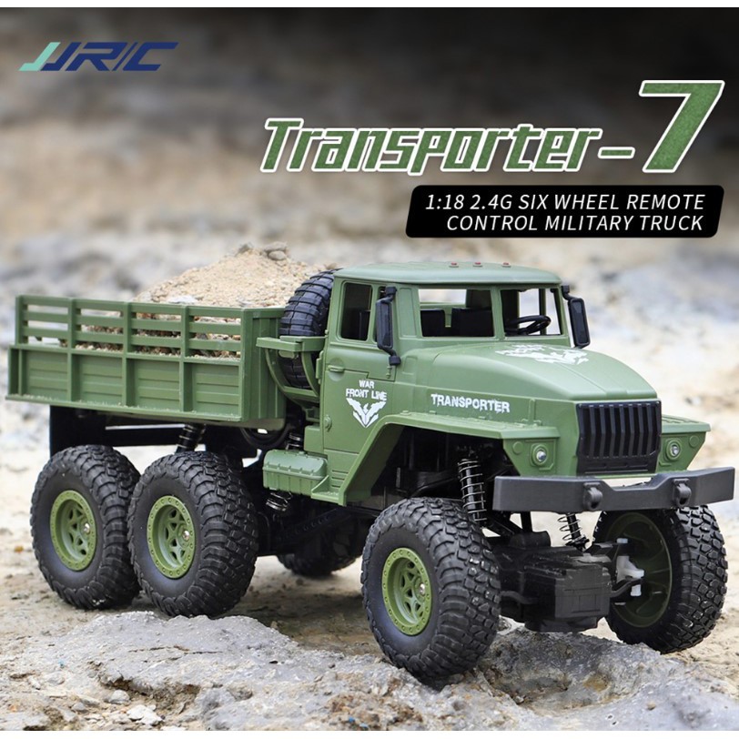 JJRC Q68 RC CAR 6WD TRANSPORTER-7 RC TRUCK 1/18 2.4G Remote Control Mainan Anak