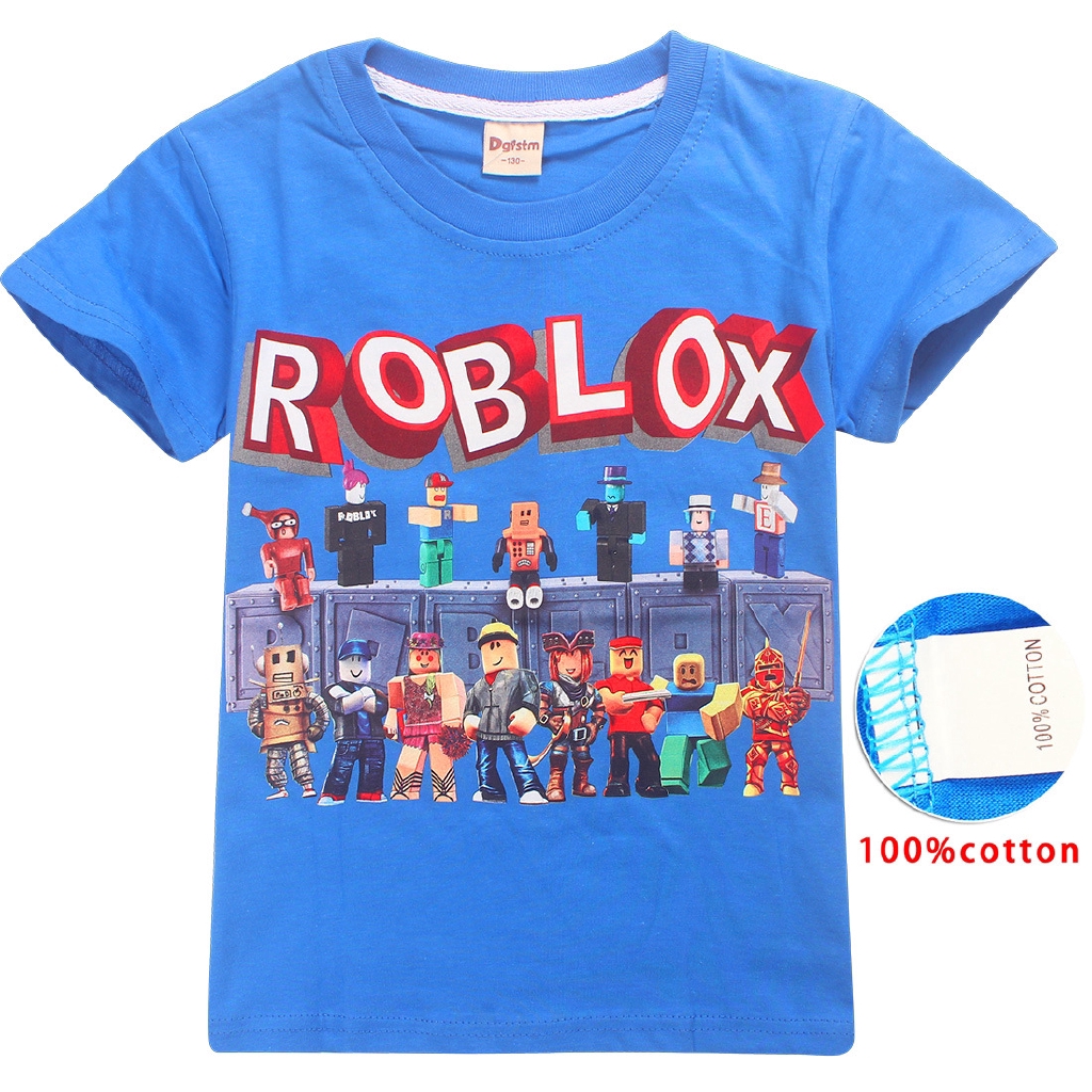 Roblox Cartoon Kids Summer Tops Fashion Children Boys Short Sleeve - dora outfit roblox id