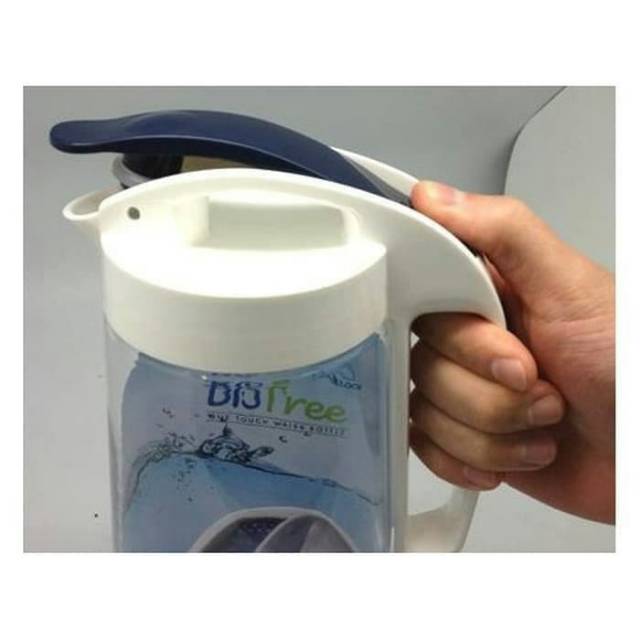 Lock n Lock Bisfree One Touch Bottle Fridge Pitcher Teko Putih 2L botol minum ABF632