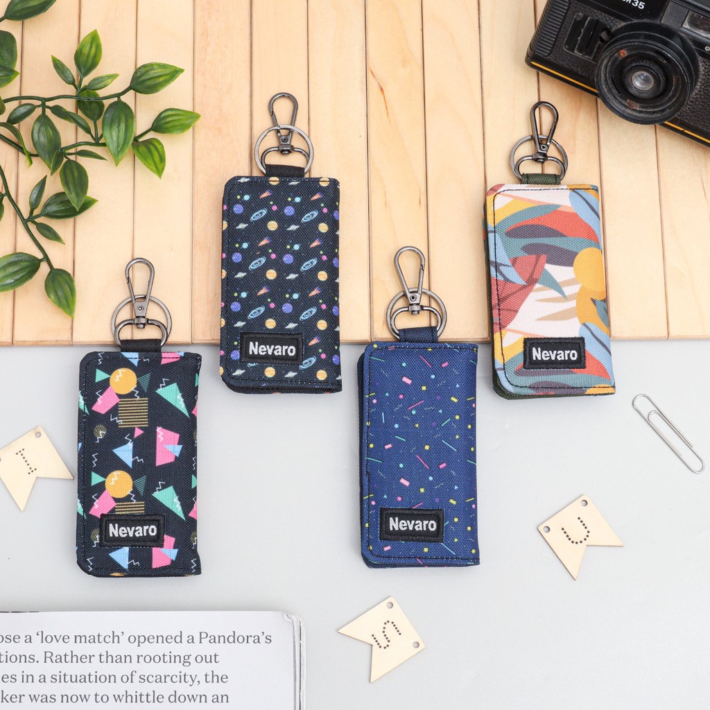 Dompet STNK E-TOLL SIM Mobil Motor Gantungan Kunci Motif Premium Nevaro Keychain GK-02