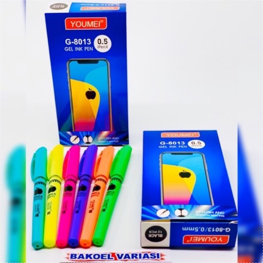 

Pulpen Gel YOUMEI Ipen X 1 Pak 12 pcs