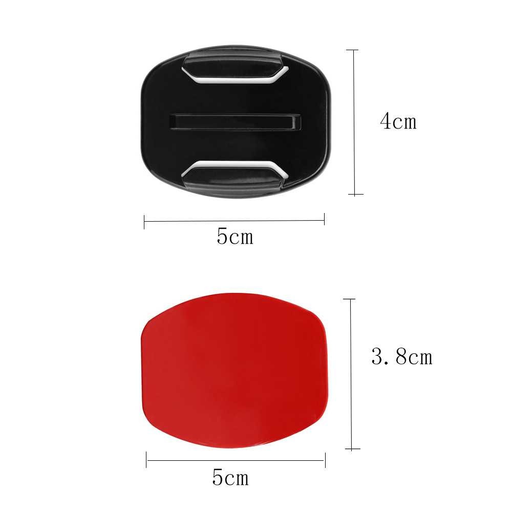 Curve&amp;Flat Surface Mount 8PCS for GoPro Xiaomi Yi SJCam Alat Perekat Go Pro Helm Kuat Tahan Air